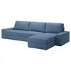Kivik 3-zits met chaise longue hoes Classic Oceaan Blauw #23 — Norsemaison [nm-render]