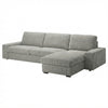 Kivik 3-zits met chaise longue hoes Corduroy Lichtgrijs #18 — Norsemaison [nm-render]