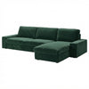 Kivik 3-zits met chaise longue hoes Groen #25 — Norsemaison [nm-render]