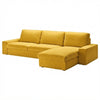 Kivik 3-zits met chaise longue hoes Okergeel #27 — Norsemaison [nm-render]