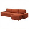 Kivik 3-zits met chaise longue hoes Royal Bouclé - Roest #7 — Norsemaison [nm-render]