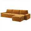 Kivik 3-zits met chaise longue hoes Saffraan #29 — Norsemaison [nm-render]