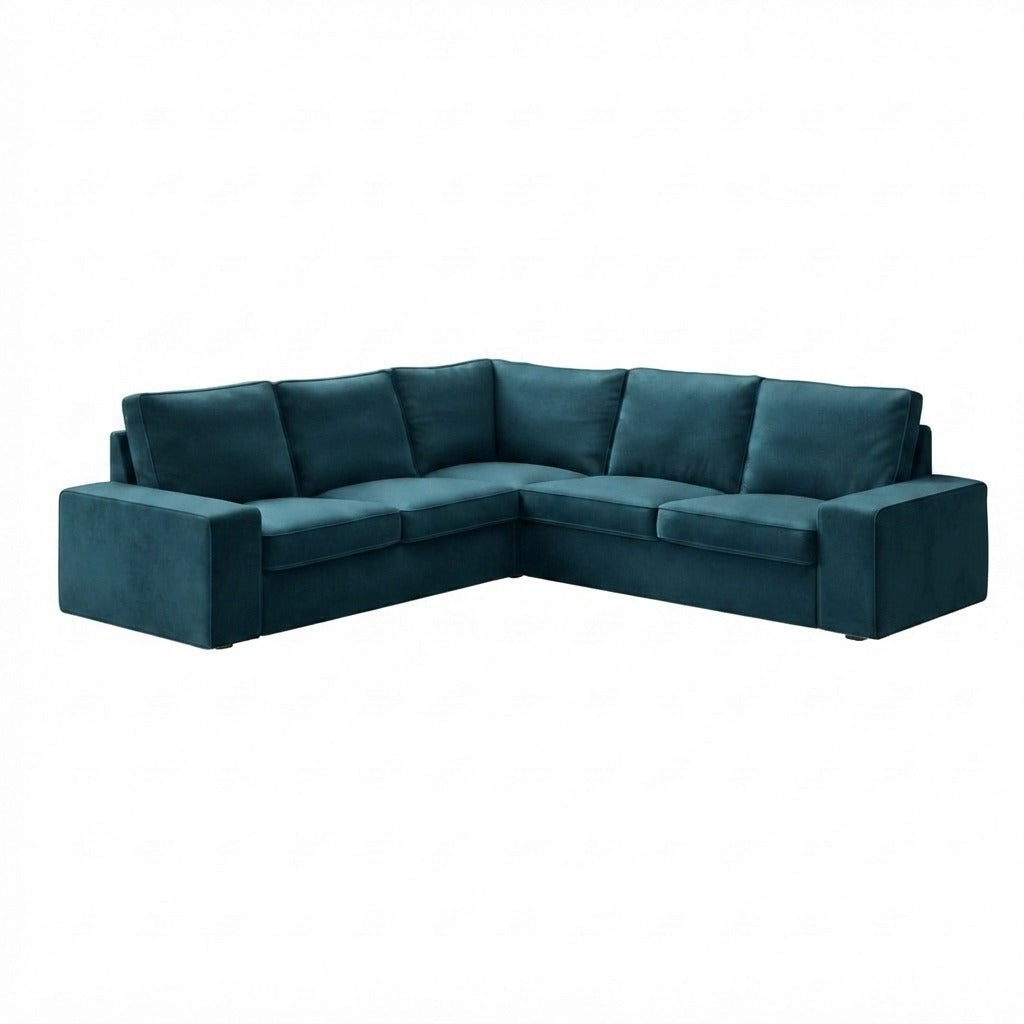 Kivik 4-zits Hoekbank Fluweel 65 — Norsemaison [nm-render]