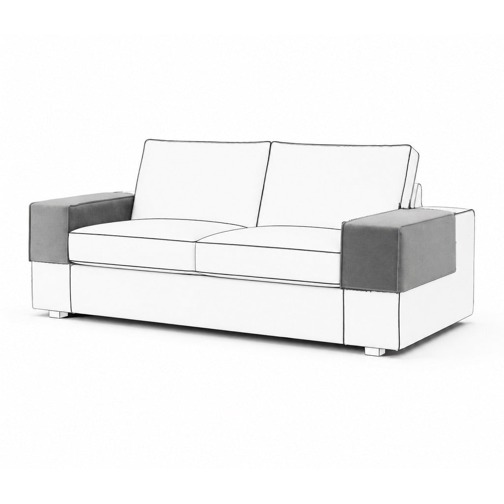 Kivik armleuningbeschermers Fluweel 50 — Norsemaison [nm-render]