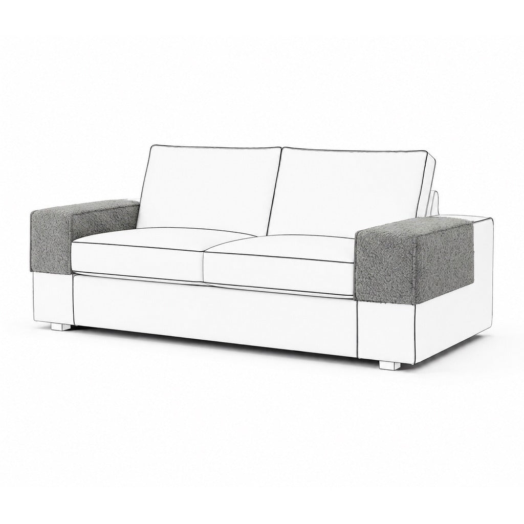 Kivik armleuningbeschermers Royal Bouclé 12 — Norsemaison [nm-render]