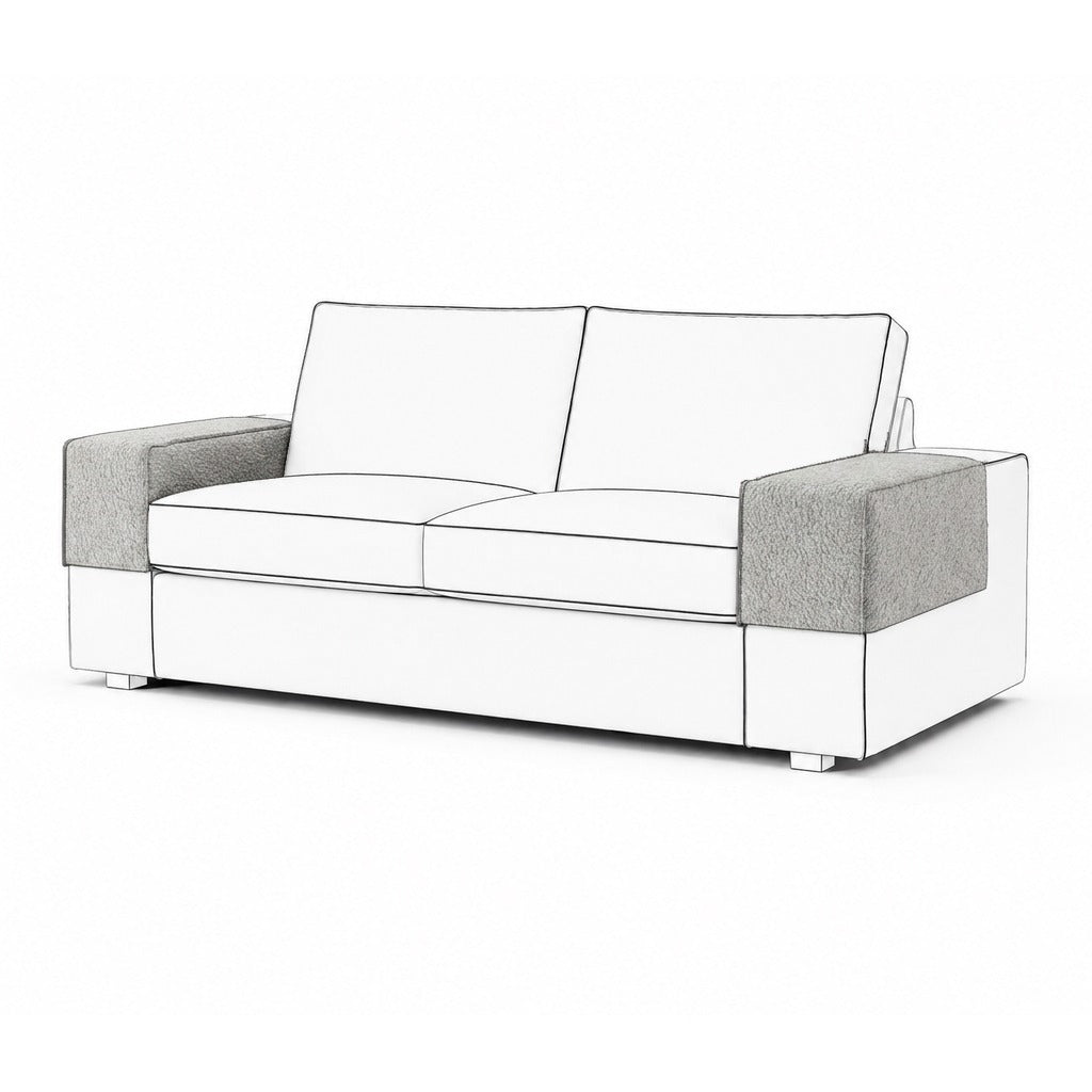 Kivik armleuningbeschermers Royal Bouclé 6 — Norsemaison [nm-render]