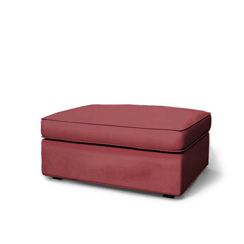 Kivik Voetenbank Hoes - Chenille Rood #31 kivik-footstool-Chenille-Rood-31 — Norsemaison