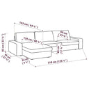 Kivik 3-zits met Chaise Longue Hoes