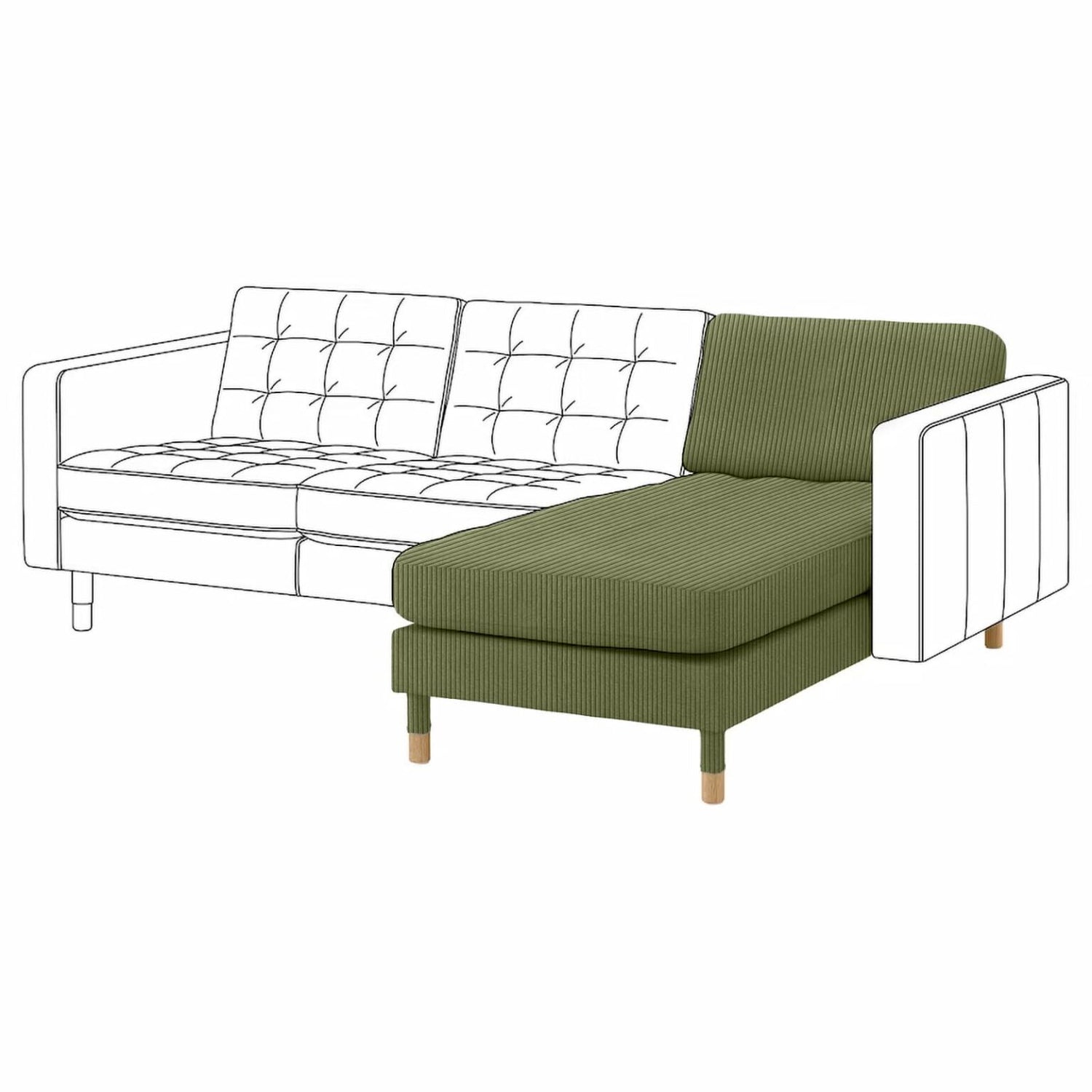 Landskrona Chaise Longue Hoes