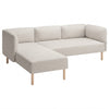 Lillehem 2-zits met chaise longue hoes Imperia 1 — Norsemaison [nm-render]
