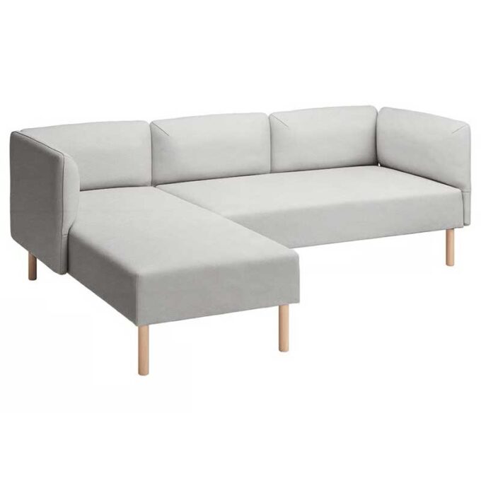 Lillehem 2-seat with chaise longue cover
