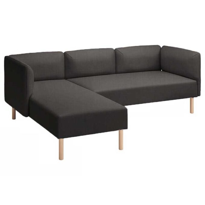 Lillehem 2-seat with chaise longue cover