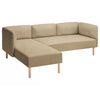 Lillehem 2-zits met chaise longue hoes