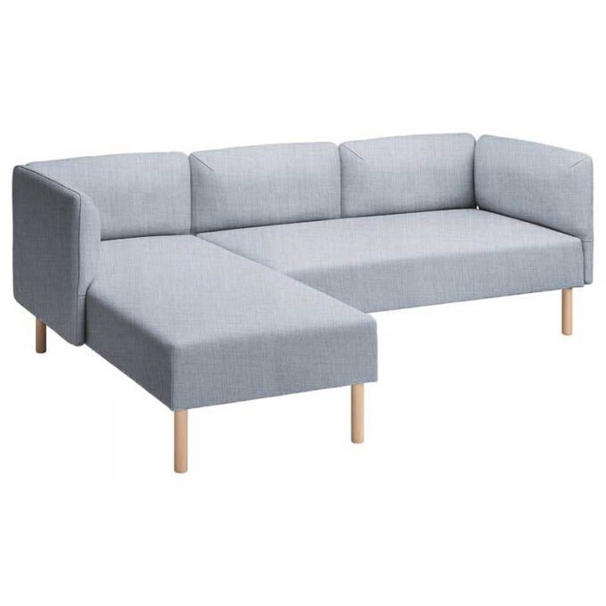 Lillehem 2-seat with chaise longue cover