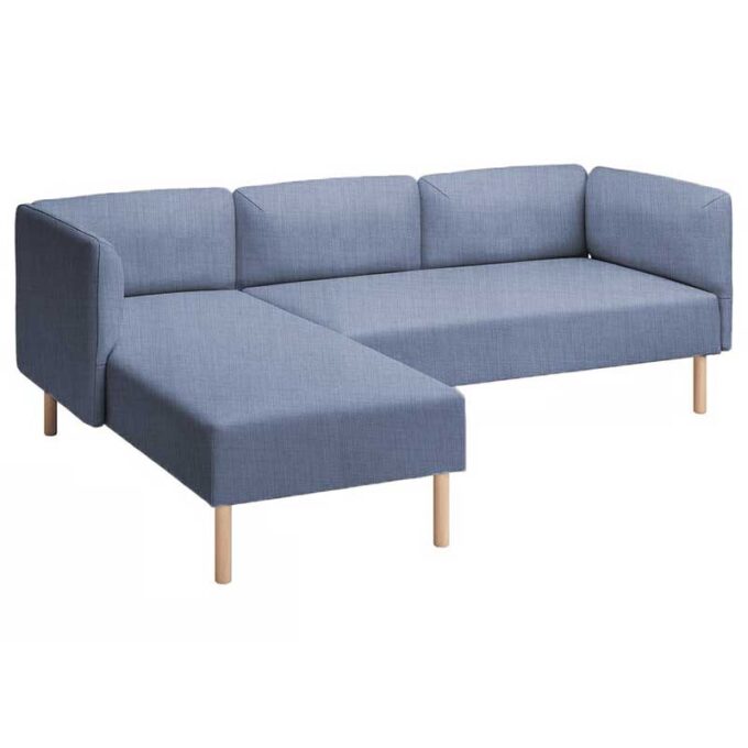 Lillehem 2-seat with chaise longue cover