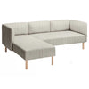 Lillehem 2-zits met chaise longue hoes