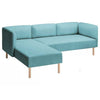 Lillehem 2-zits met chaise longue hoes