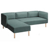 Lillehem 2-zits met chaise longue hoes