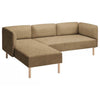Lillehem 2-zits met chaise longue hoes