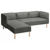 Lillehem 2-zits met chaise longue hoes