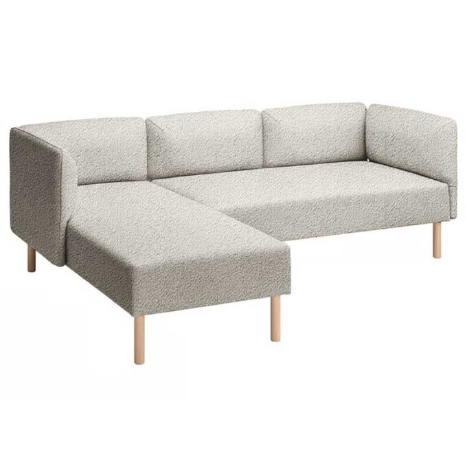 Lillehem 2-seat with chaise longue cover