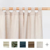 Rideaux à boucles en lin