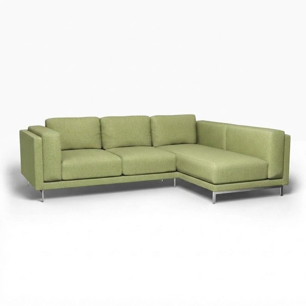 Nockeby 3-zits hoes met chaise longue rechts Imperia 12 — Norsemaison [nm-render]