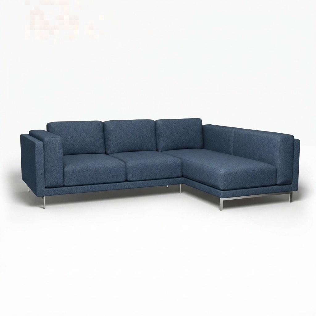 Nockeby 3-zits hoes met chaise longue rechts Imperia 16 — Norsemaison [nm-render]