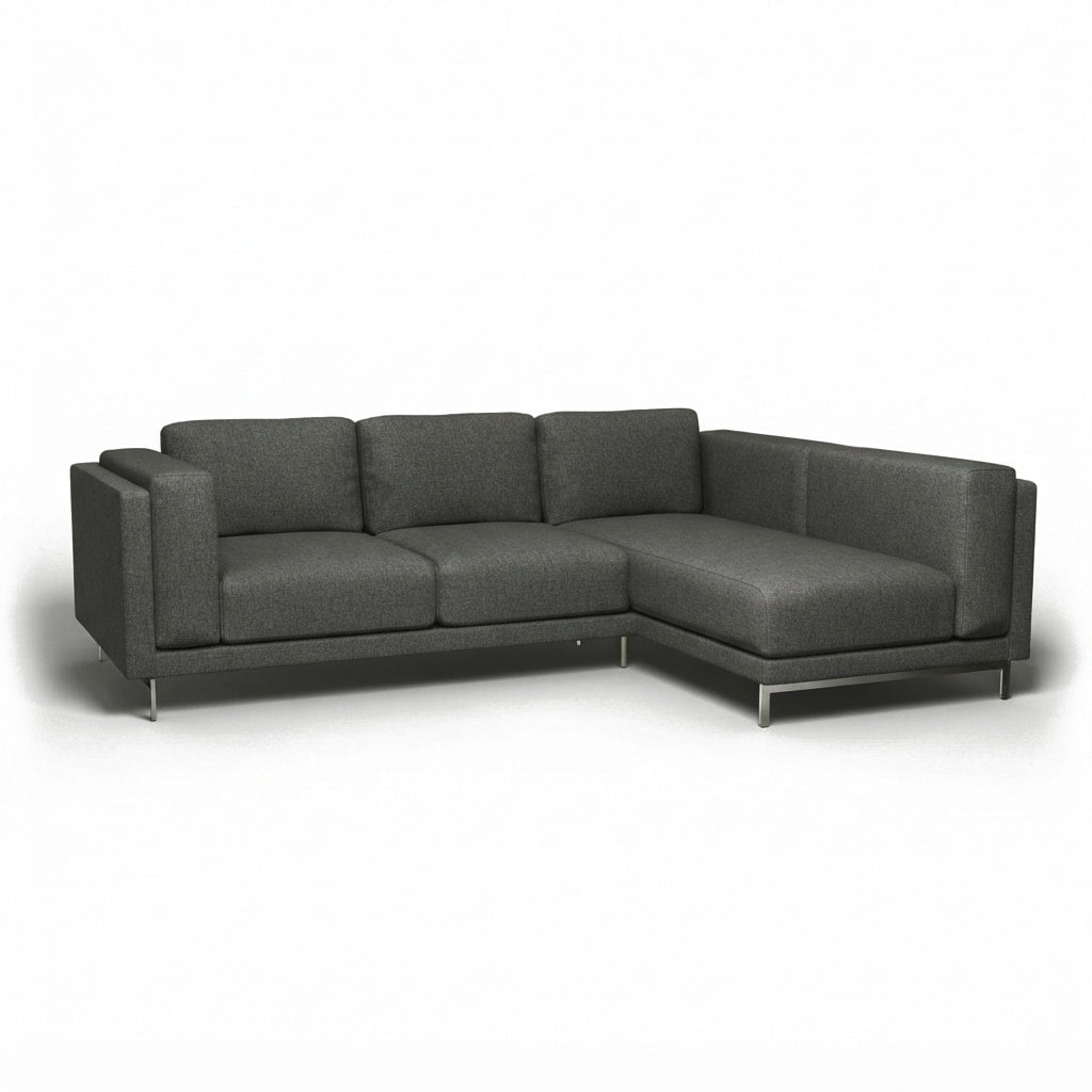 Nockeby 3-zits hoes met chaise longue rechts Imperia 17 — Norsemaison [nm-render]