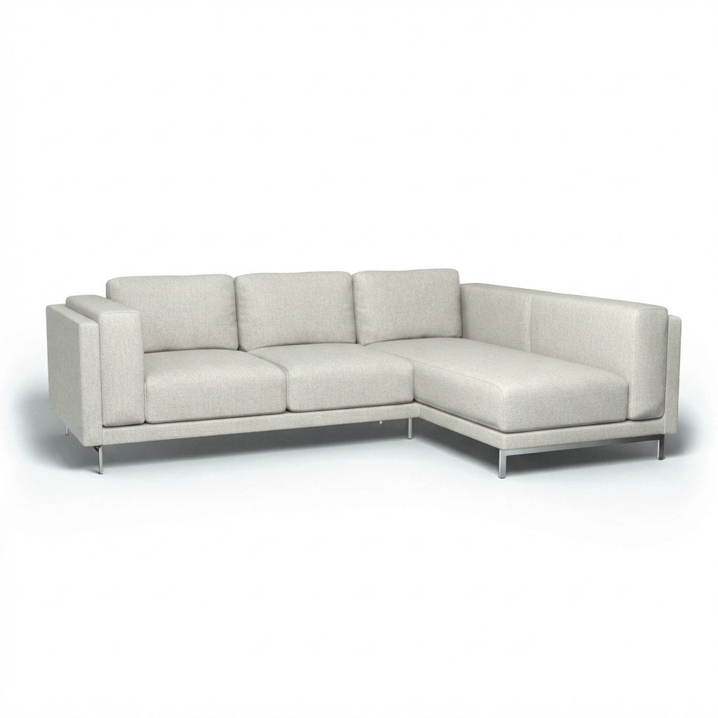 Nockeby 3-zits hoes met chaise longue rechts Imperia 18 — Norsemaison [nm-render]