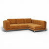 Nockeby 3-zits hoes met chaise rechts Fluweel 29 — Norsemaison [nm-render]