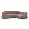 Nockeby 3-zits hoes met chaise rechts Fluweel 32 — Norsemaison [nm-render]