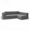 Nockeby 3-zits hoes met chaise rechts Fluweel 50 — Norsemaison [nm-render]