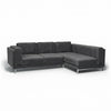Nockeby 3-zits hoes met chaise rechts Fluweel 53 — Norsemaison [nm-render]