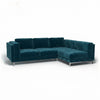 Nockeby 3-zits hoes met chaise rechts Fluweel 65 — Norsemaison [nm-render]