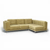 Nockeby 3-zits hoes met chaise rechts Fluweel 7 — Norsemaison [nm-render]