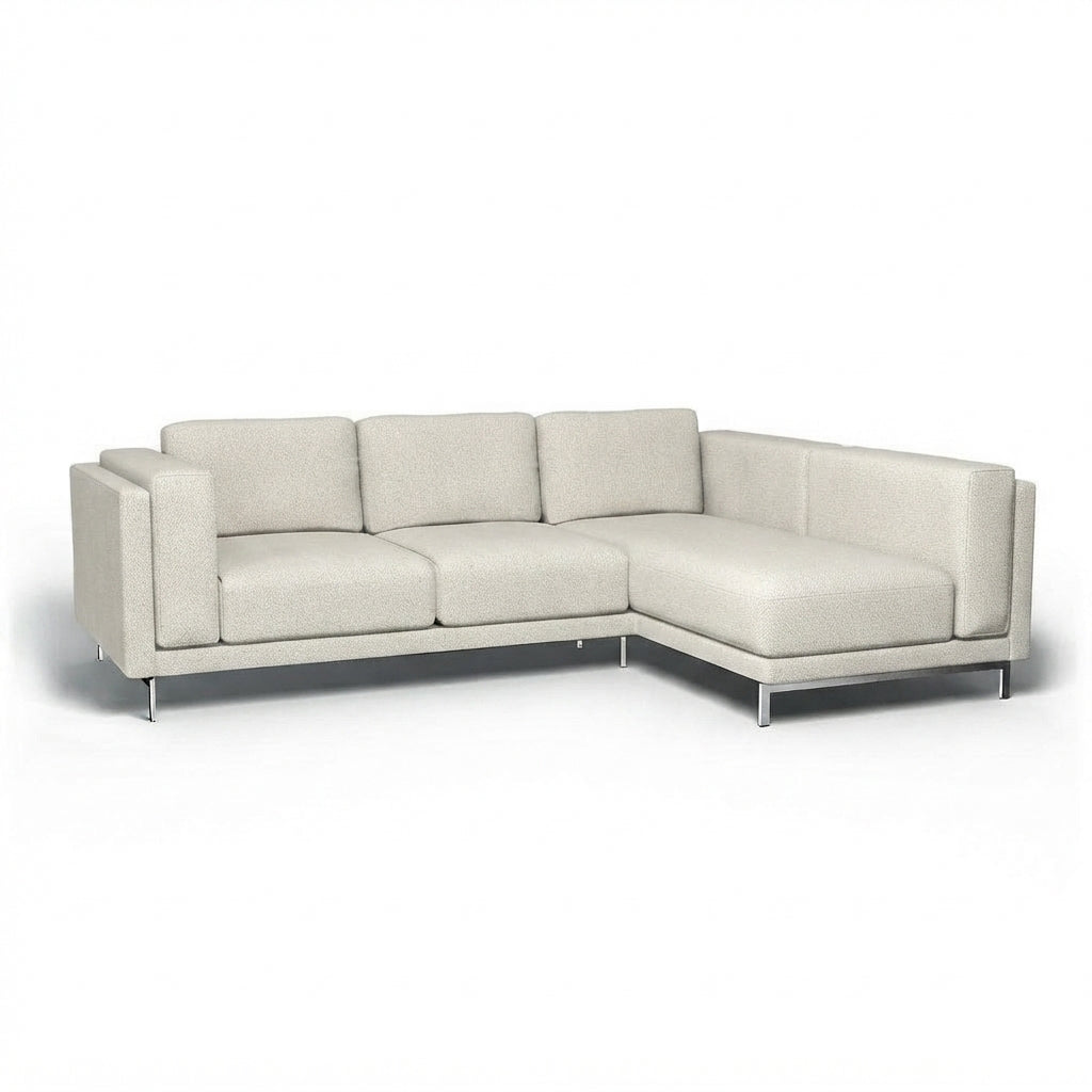 Nockeby 3-zits met chaise rechts Chenille 2 — Norsemaison [nm-render]