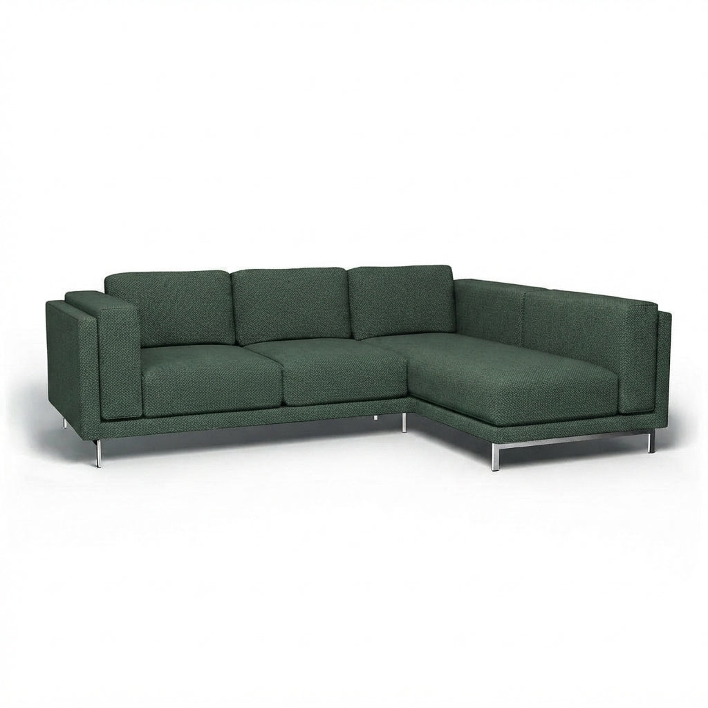 Nockeby 3-zits met chaise rechts Chenille 38 — Norsemaison [nm-render]