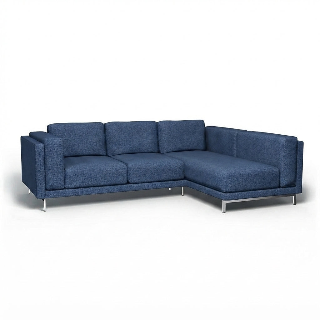 Nockeby 3-zits met chaise rechts Chenille 41 — Norsemaison [nm-render]