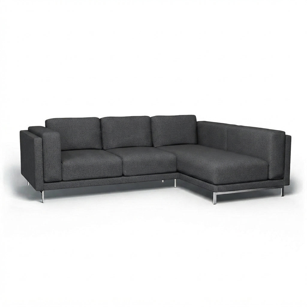 Nockeby 3-zits met chaise rechts Classic 38 — Norsemaison [nm-render]