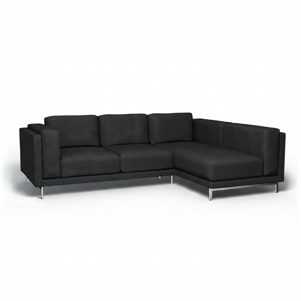Nockeby 3-zits met chaise rechts Classic 42 — Norsemaison [nm-render]