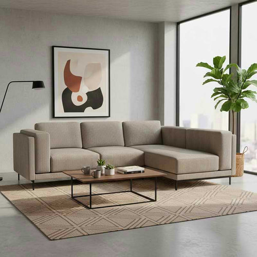 Nockeby 3-zits hoes met chaise longue rechts