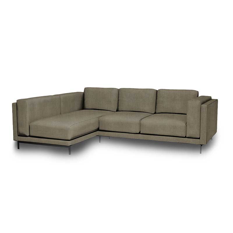 Nockeby 3-zits hoes met chaise longue links