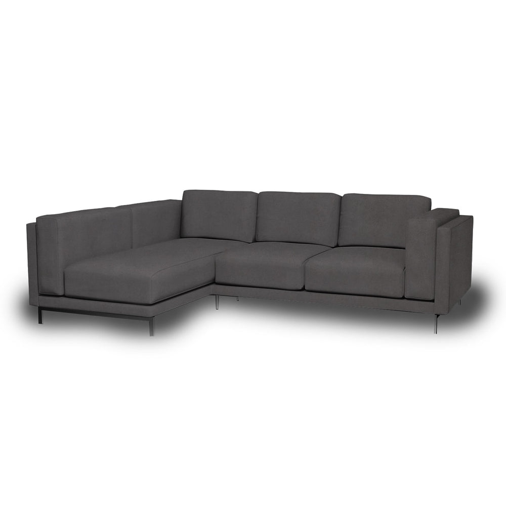 Nockeby 3-zits hoes met chaise longue links