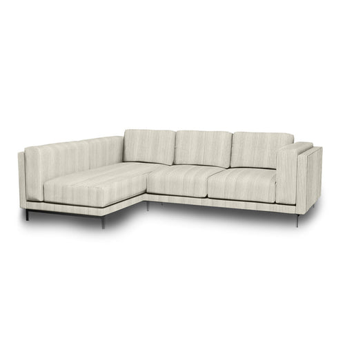 Nockeby 3-zits hoes met chaise longue links