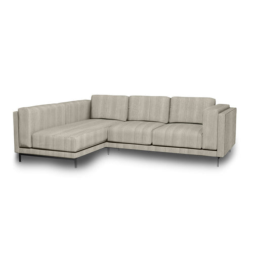 Nockeby 3-zits hoes met chaise longue links