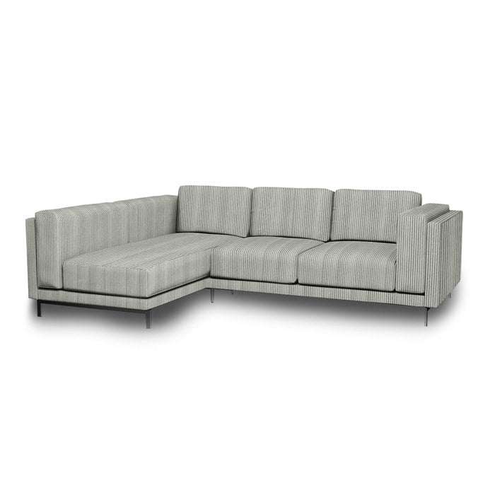 Nockeby 3-zits hoes met chaise longue links