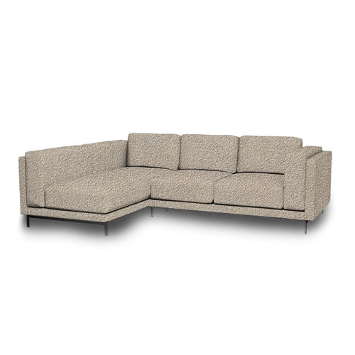 Nockeby 3-zits hoes met chaise longue links