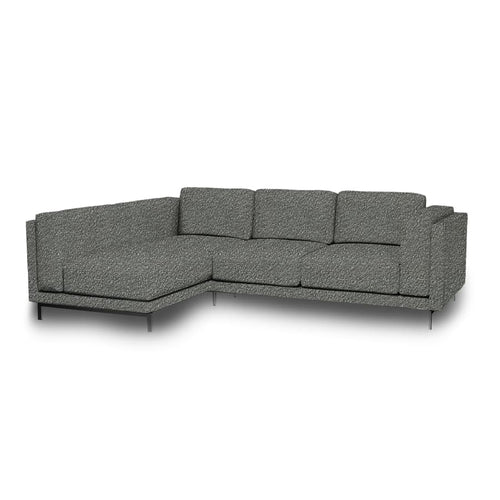 Nockeby 3-zits hoes met chaise longue links