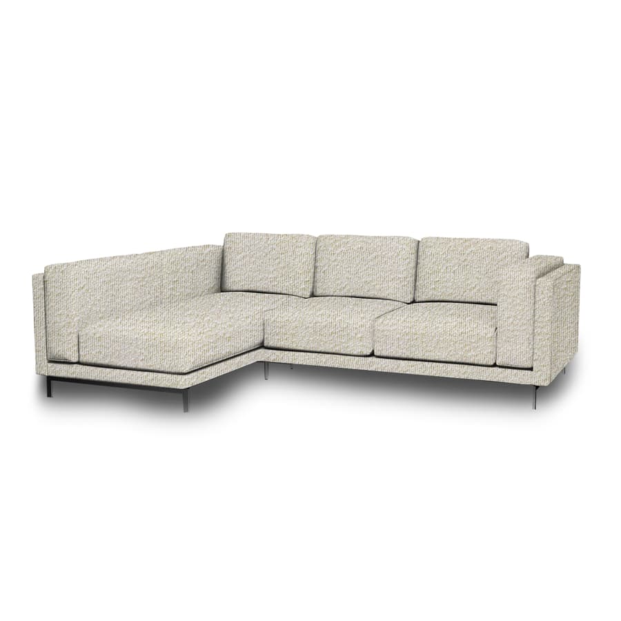 Nockeby 3-zits hoes met chaise longue links